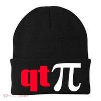 Qt Pi Funny Pi Math Nerdy Geek Humor Pi Day Cool Humor Great Gift Beanie thumb 0