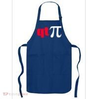 Qt Pi Funny Pi Math Nerdy Geek Humor Pi Day Cool Humor Great Gift Apron thumb 0