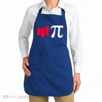 Qt Pi Funny Pi Math Nerdy Geek Humor Pi Day Cool Humor Great Gift Apron thumb 2
