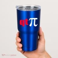 Qt Pi Funny Pi Math Nerdy Geek Humor Pi Day Cool Humor Great Gift Tumbler thumb 2