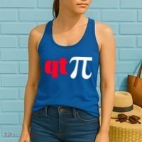 Qt Pi Funny Pi Math Nerdy Geek Humor Pi Day Cool Humor Great Gift Women's Tank Top thumb 2