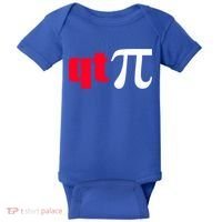 Qt Pi Funny Pi Math Nerdy Geek Humor Pi Day Cool Humor Great Gift Baby Bodysuit thumb 0