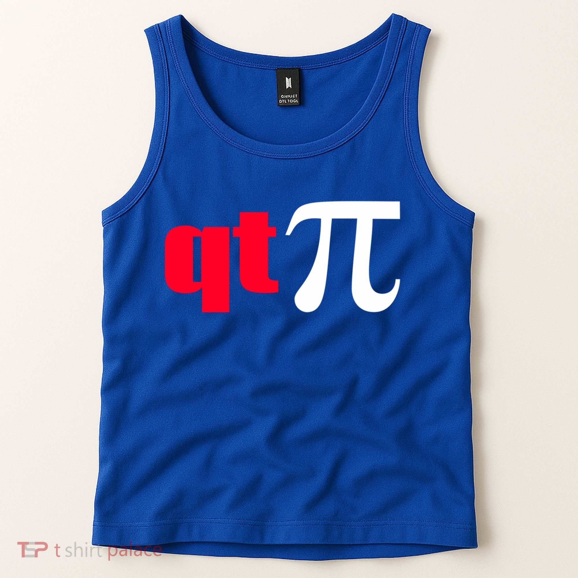 Qt Pi Funny Pi Math Nerdy Geek Humor Pi Day Cool Humor Great Gift Tank Top