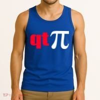 Qt Pi Funny Pi Math Nerdy Geek Humor Pi Day Cool Humor Great Gift Tank Top thumb 3