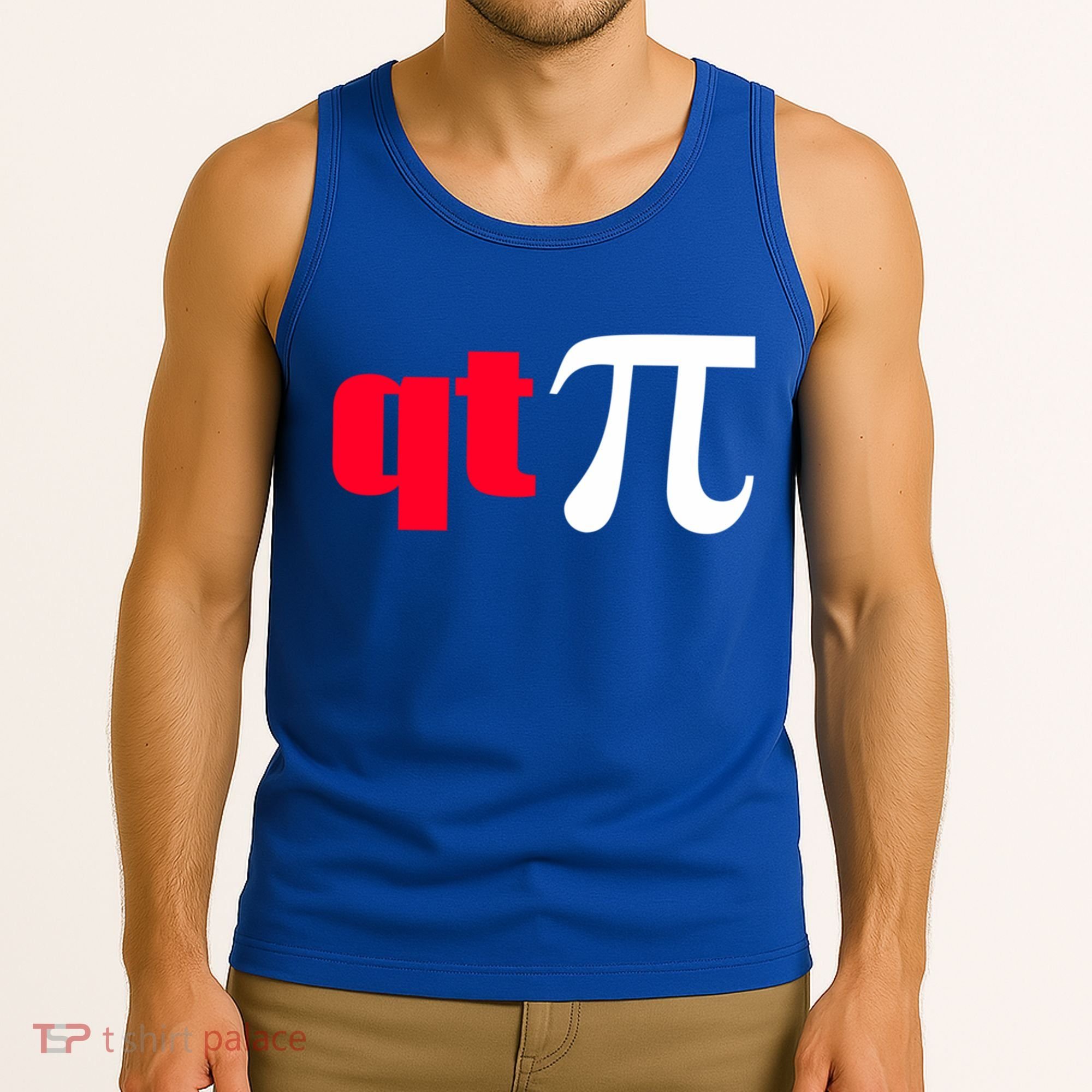 Qt Pi Funny Pi Math Nerdy Geek Humor Pi Day Cool Humor Great Gift Tank Top