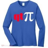 Qt Pi Funny Pi Math Nerdy Geek Humor Pi Day Cool Humor Great Gift Women's Long Sleeve Shirt thumb 0