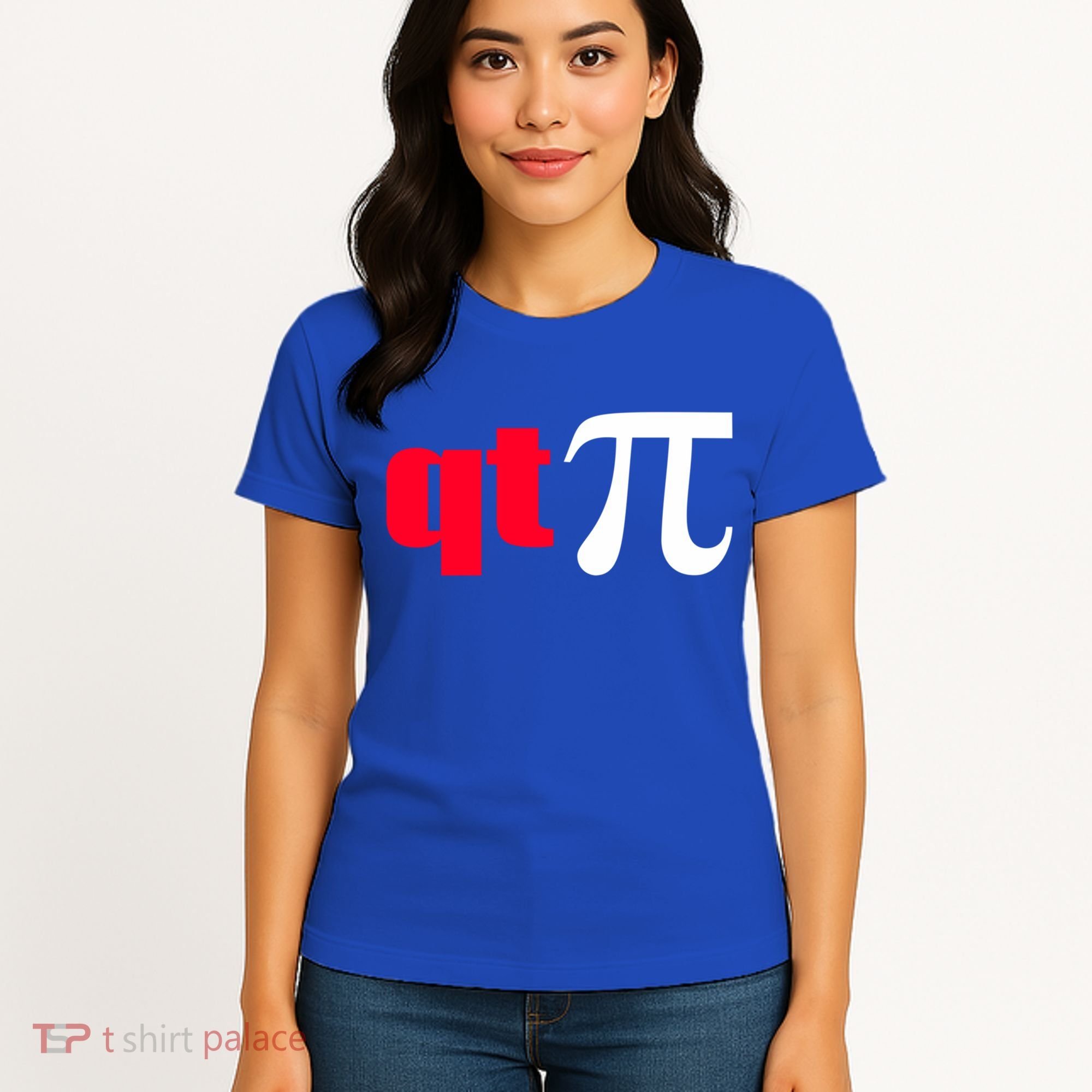 Qt Pi Funny Pi Math Nerdy Geek Humor Pi Day Cool Humor Great Gift Women's T-Shirt