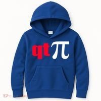 Qt Pi Funny Pi Math Nerdy Geek Humor Pi Day Cool Humor Great Gift Kids Hoodie thumb 0