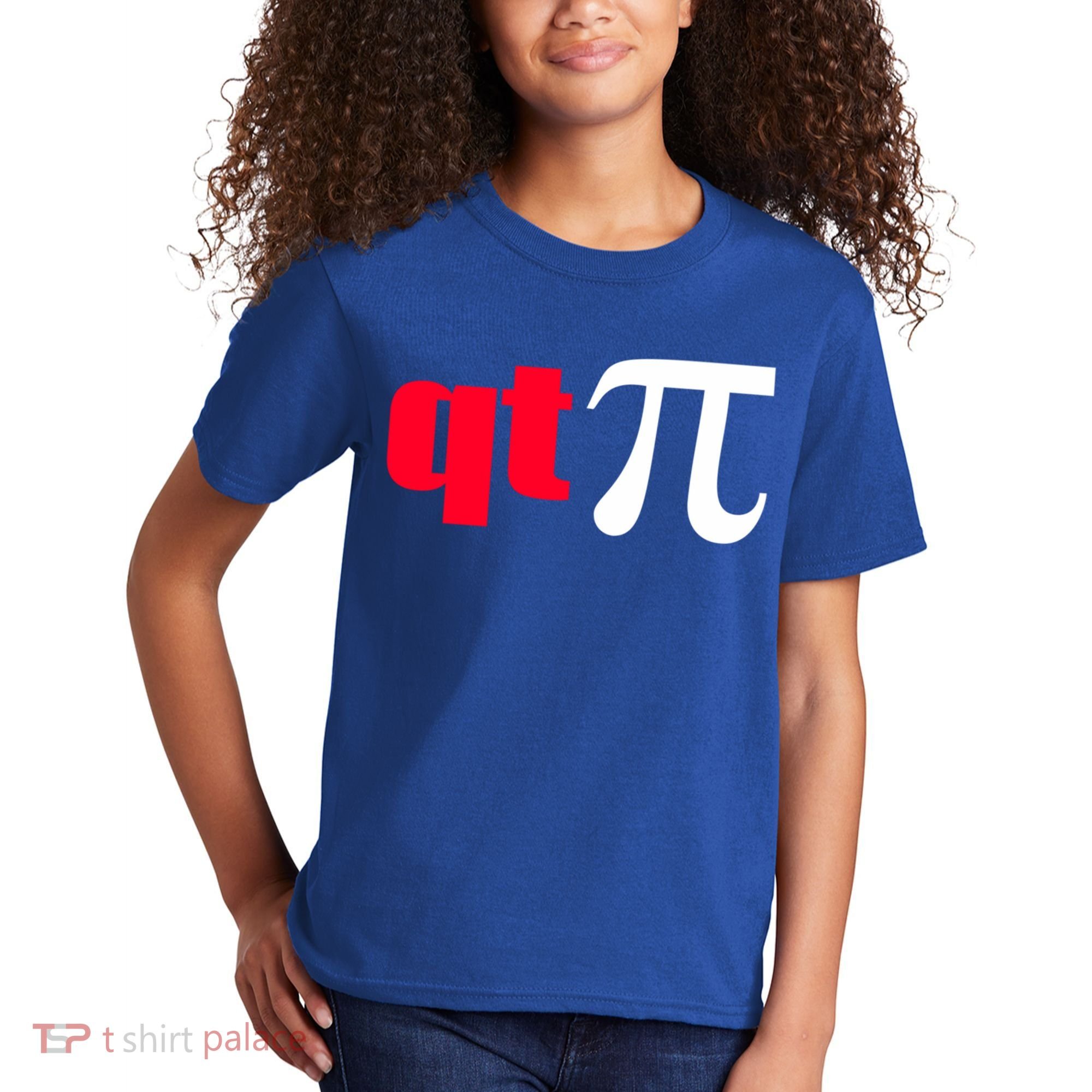 Qt Pi Funny Pi Math Nerdy Geek Humor Pi Day Cool Humor Great Gift Kids T-Shirt