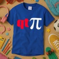 Qt Pi Funny Pi Math Nerdy Geek Humor Pi Day Cool Humor Great Gift Kids T-Shirt thumb 3