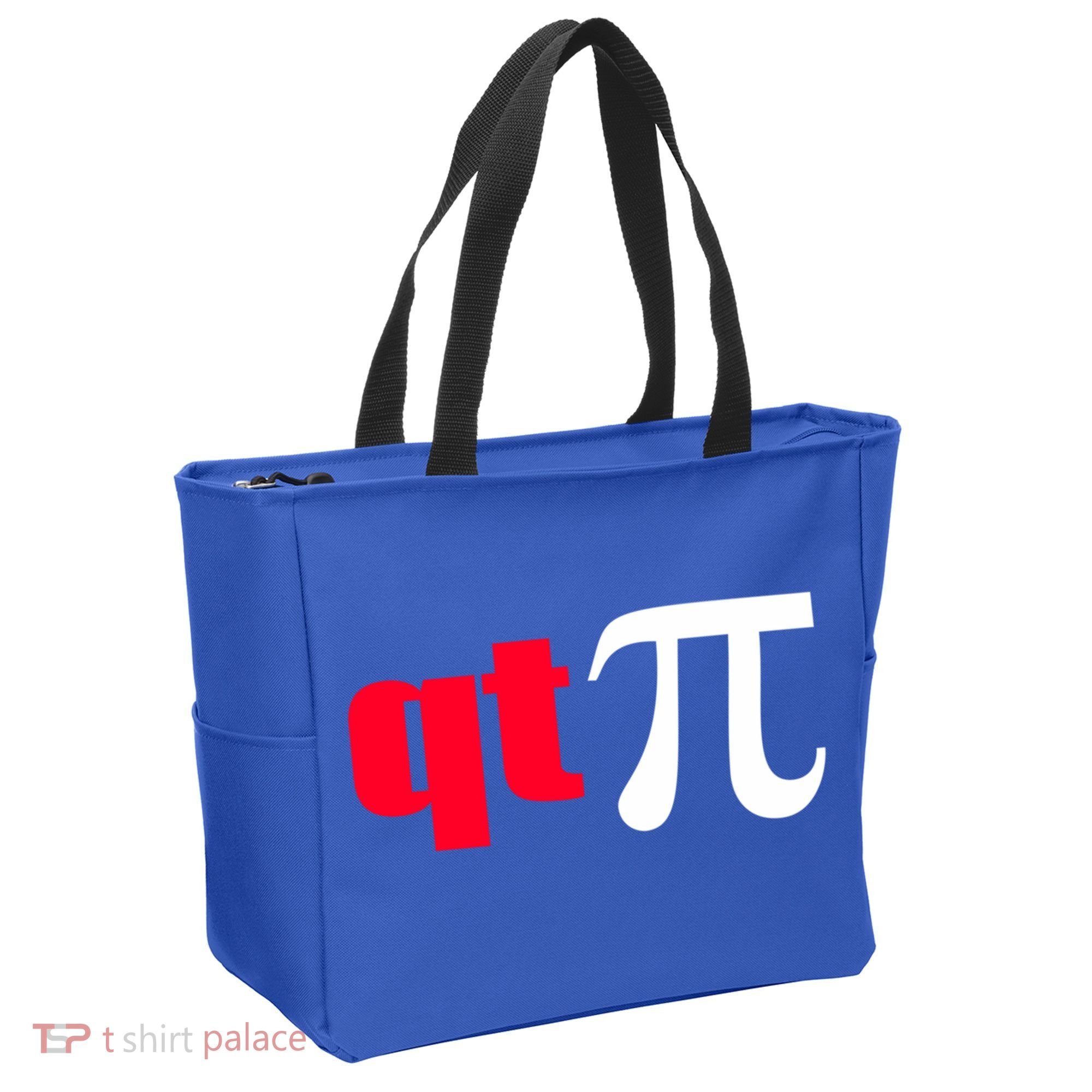 Qt Pi Funny Pi Math Nerdy Geek Humor Pi Day Cool Humor Great Gift Tote Bag