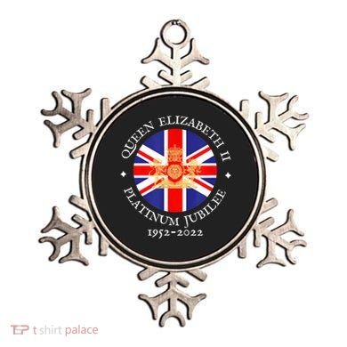 QUEEN'S PLATINUM JUBILEE, ROYAL CREST, UK GB UNION JACK FLAG Ornament