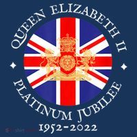 QUEEN'S PLATINUM JUBILEE, ROYAL CREST, UK GB UNION JACK FLAG Women's Hoodie thumb 2