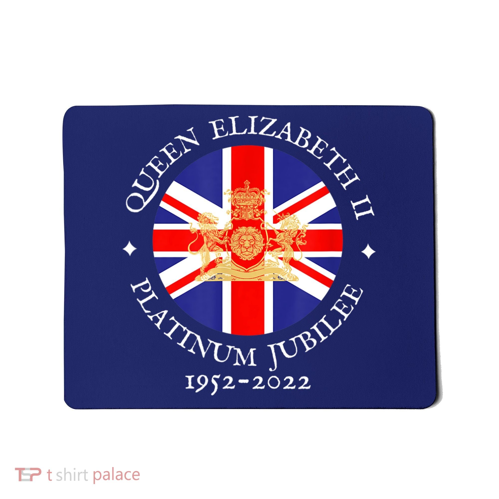 QUEEN'S PLATINUM JUBILEE, ROYAL CREST, UK GB UNION JACK FLAG Mousepad