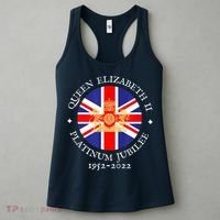 QUEEN'S PLATINUM JUBILEE, ROYAL CREST, UK GB UNION JACK FLAG Women's Tank Top thumb 3