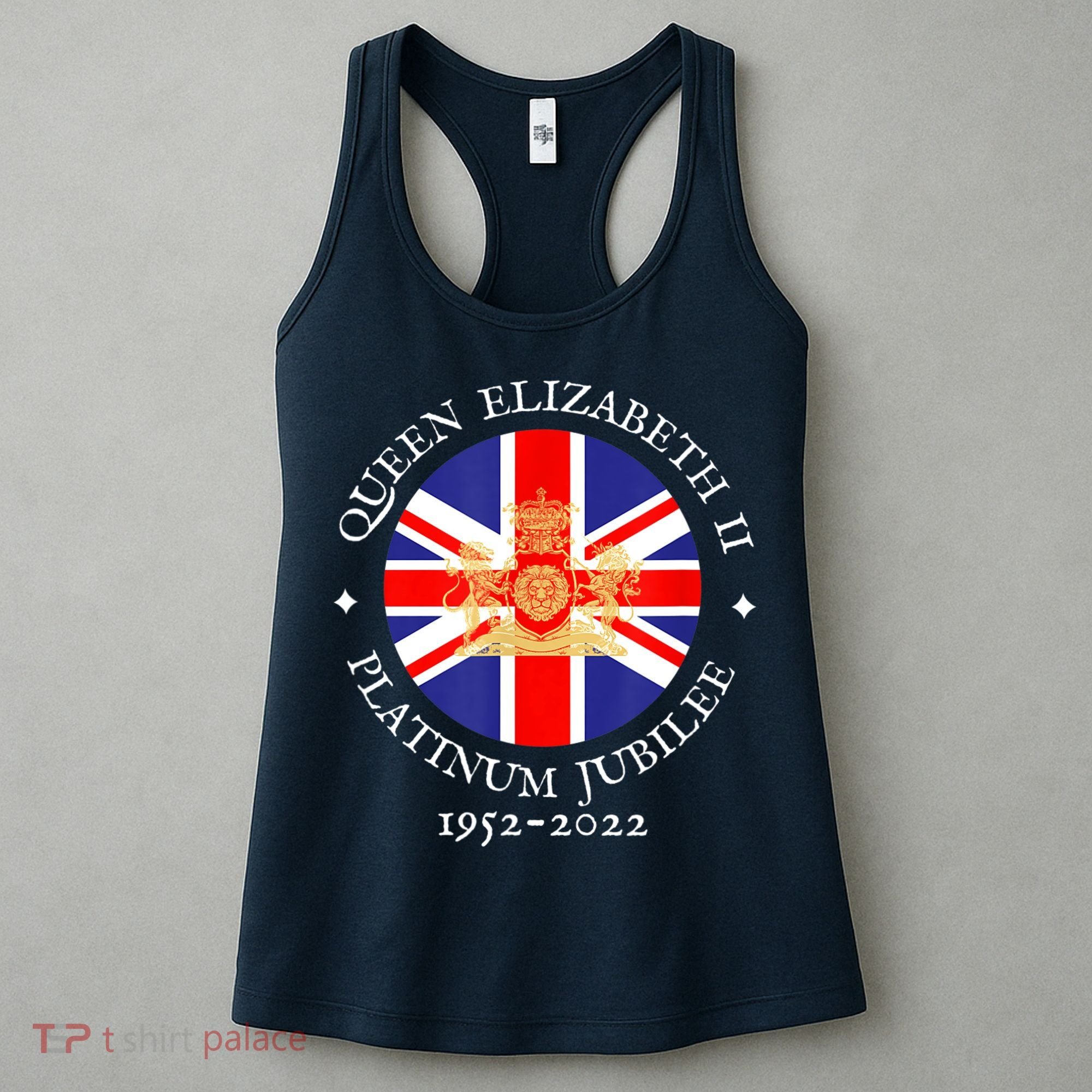 QUEEN'S PLATINUM JUBILEE, ROYAL CREST, UK GB UNION JACK FLAG Women's Tank Top