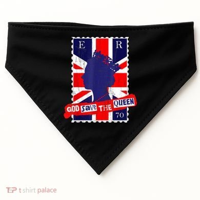 QUEEN'S PLATINUM JUBILEE GOD SAVE THE QUEEN USA-Made Doggie Bandana