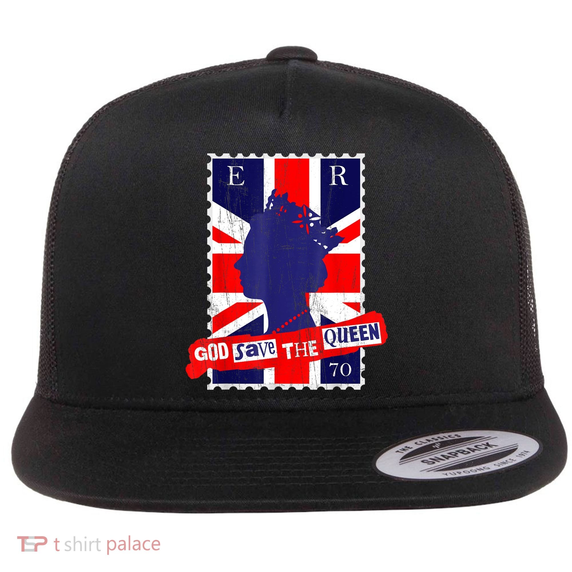 QUEEN'S PLATINUM JUBILEE GOD SAVE THE QUEEN Flat Bill Trucker Hat