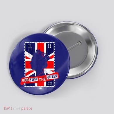 QUEEN'S PLATINUM JUBILEE GOD SAVE THE QUEEN Button