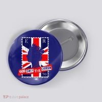 QUEEN'S PLATINUM JUBILEE GOD SAVE THE QUEEN Button thumb 0