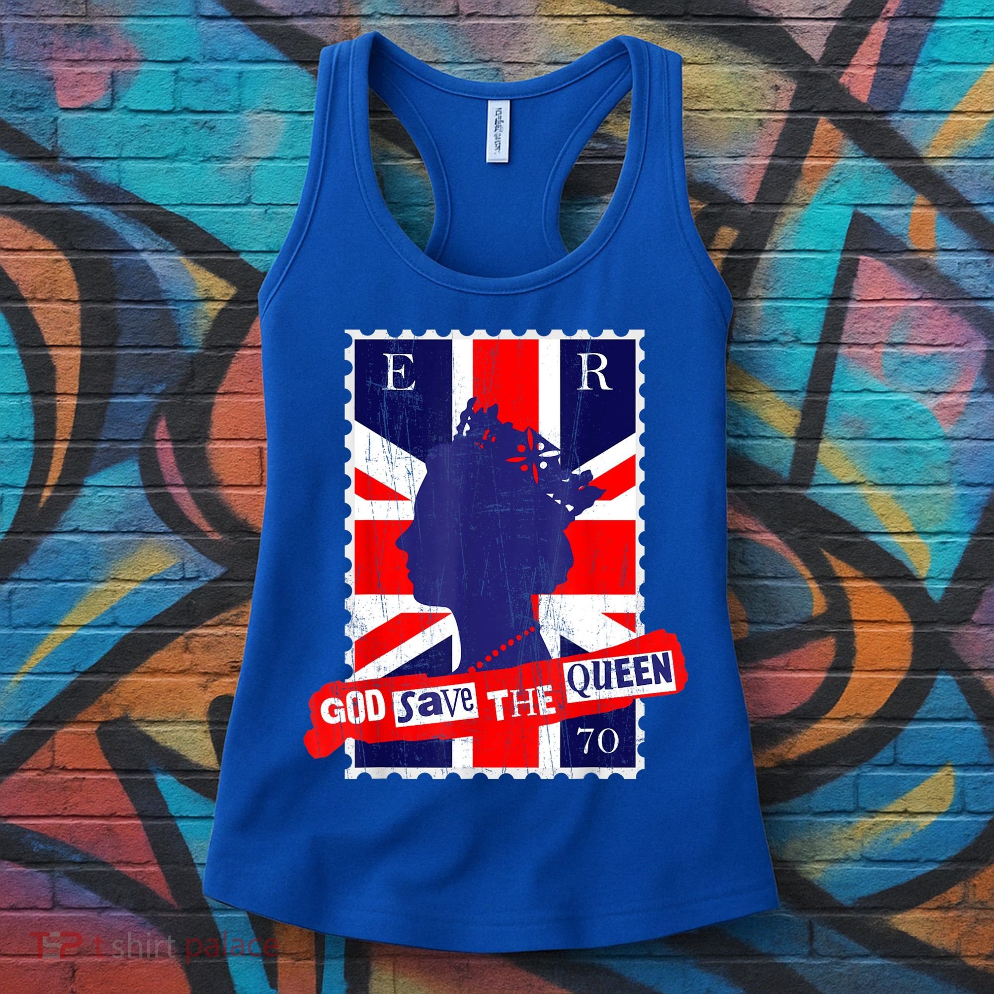 QUEEN'S PLATINUM JUBILEE GOD SAVE THE QUEEN Women's Tank Top
