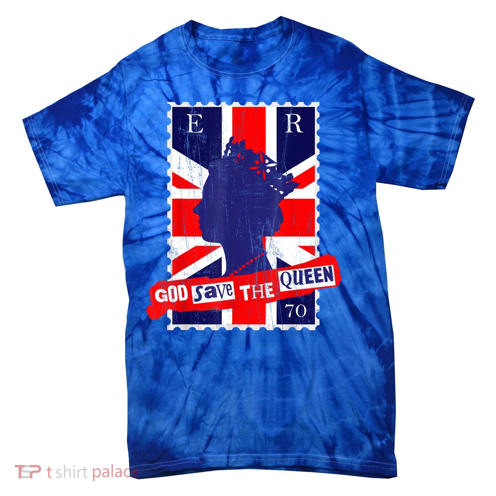 QUEEN'S PLATINUM JUBILEE GOD SAVE THE QUEEN Tie-Dye T-Shirt