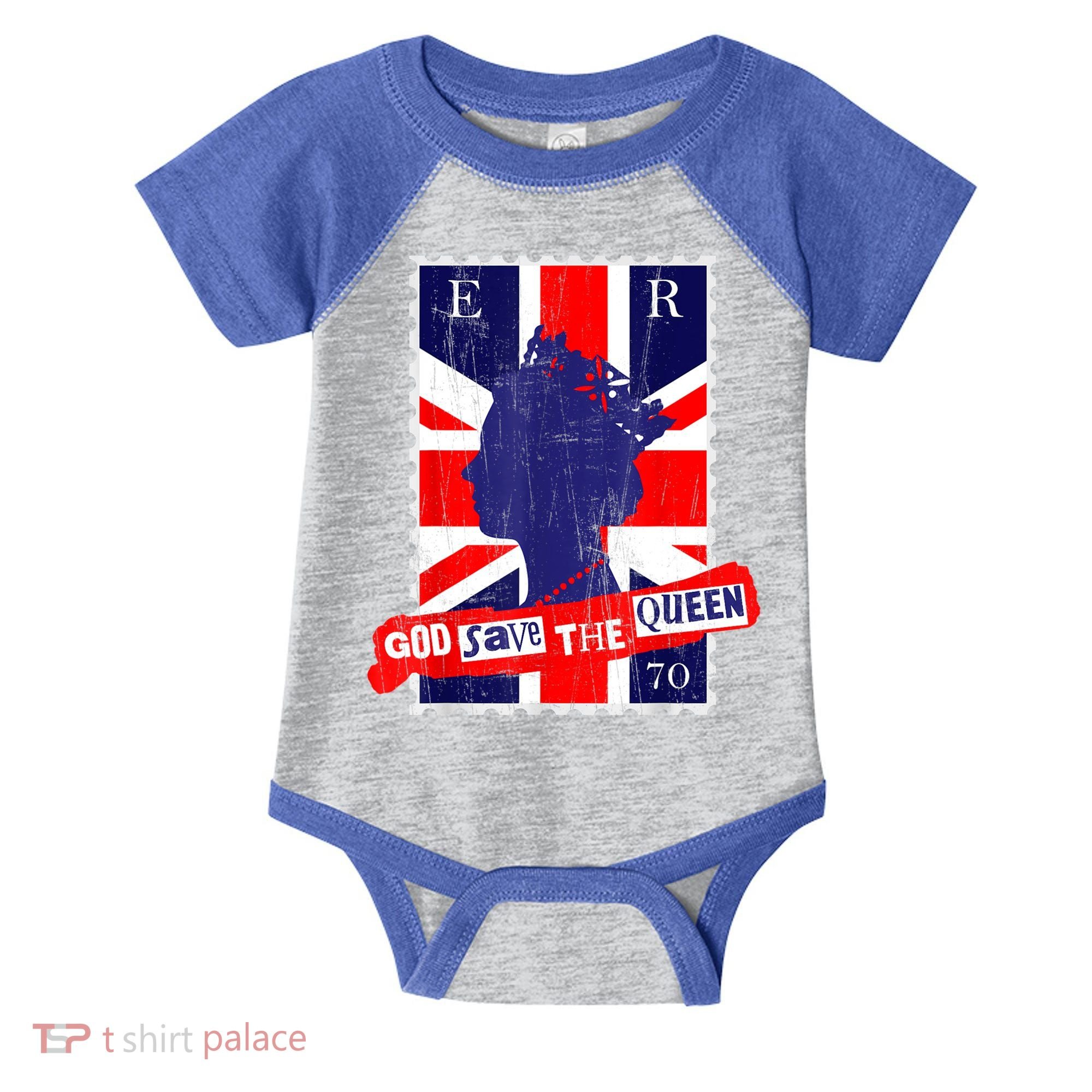 QUEEN'S PLATINUM JUBILEE GOD SAVE THE QUEEN Infant Baby Jersey Bodysuit