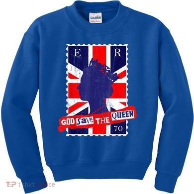 QUEEN'S PLATINUM JUBILEE GOD SAVE THE QUEEN Kids Sweatshirt