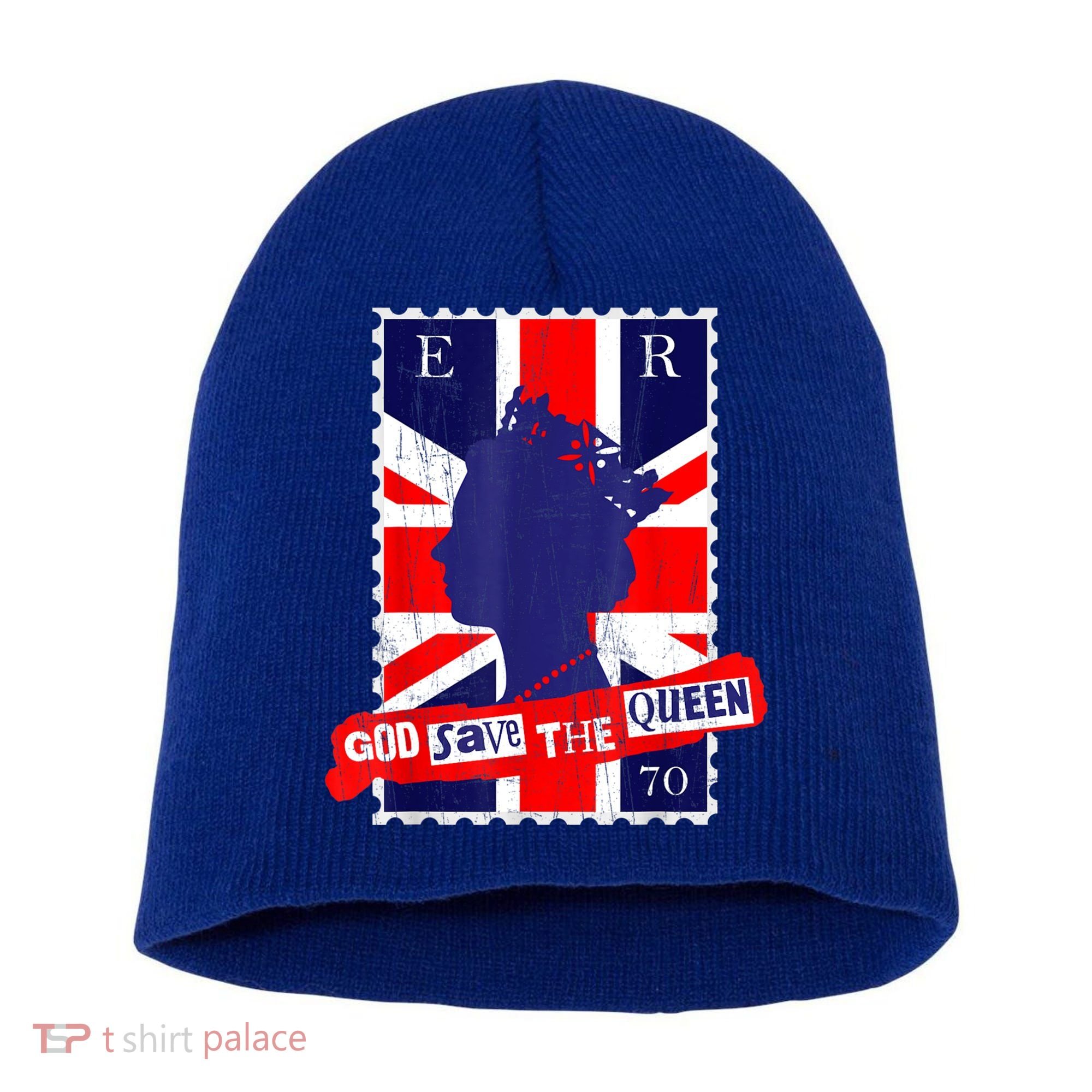 QUEEN'S PLATINUM JUBILEE GOD SAVE THE QUEEN Short Acrylic Beanie