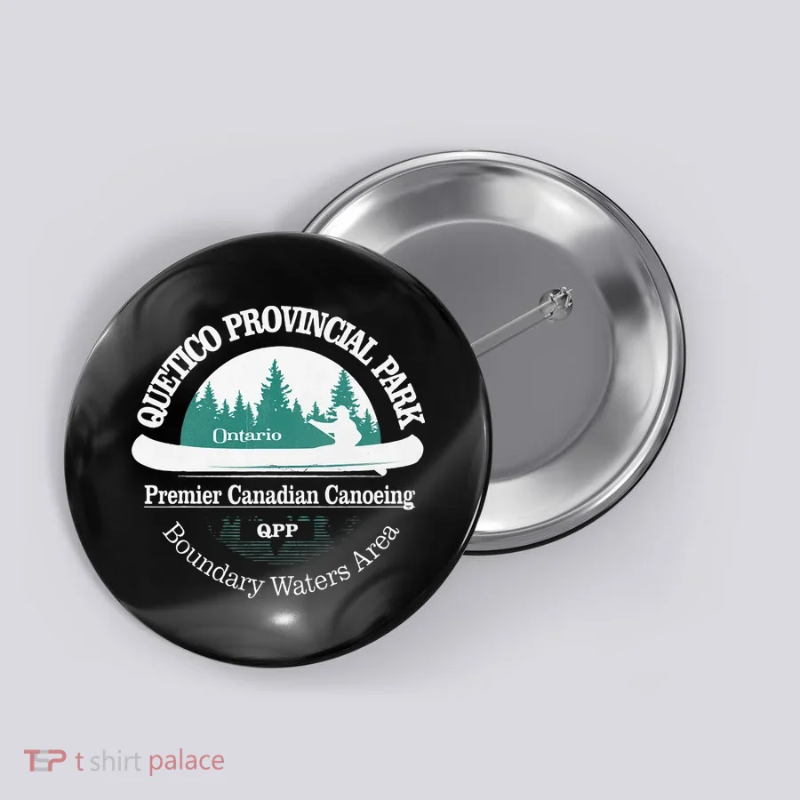 Quetico Provincial Park Ontario Canoe Camping Button