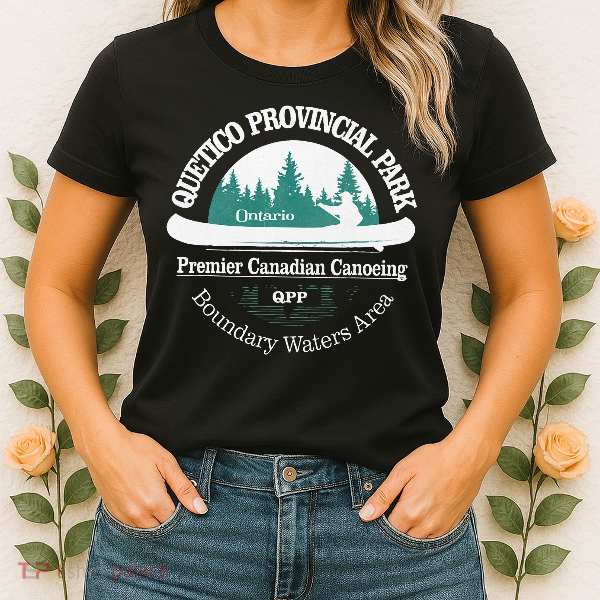 Quetico Provincial Park Ontario Canoe Camping Women's T-Shirt