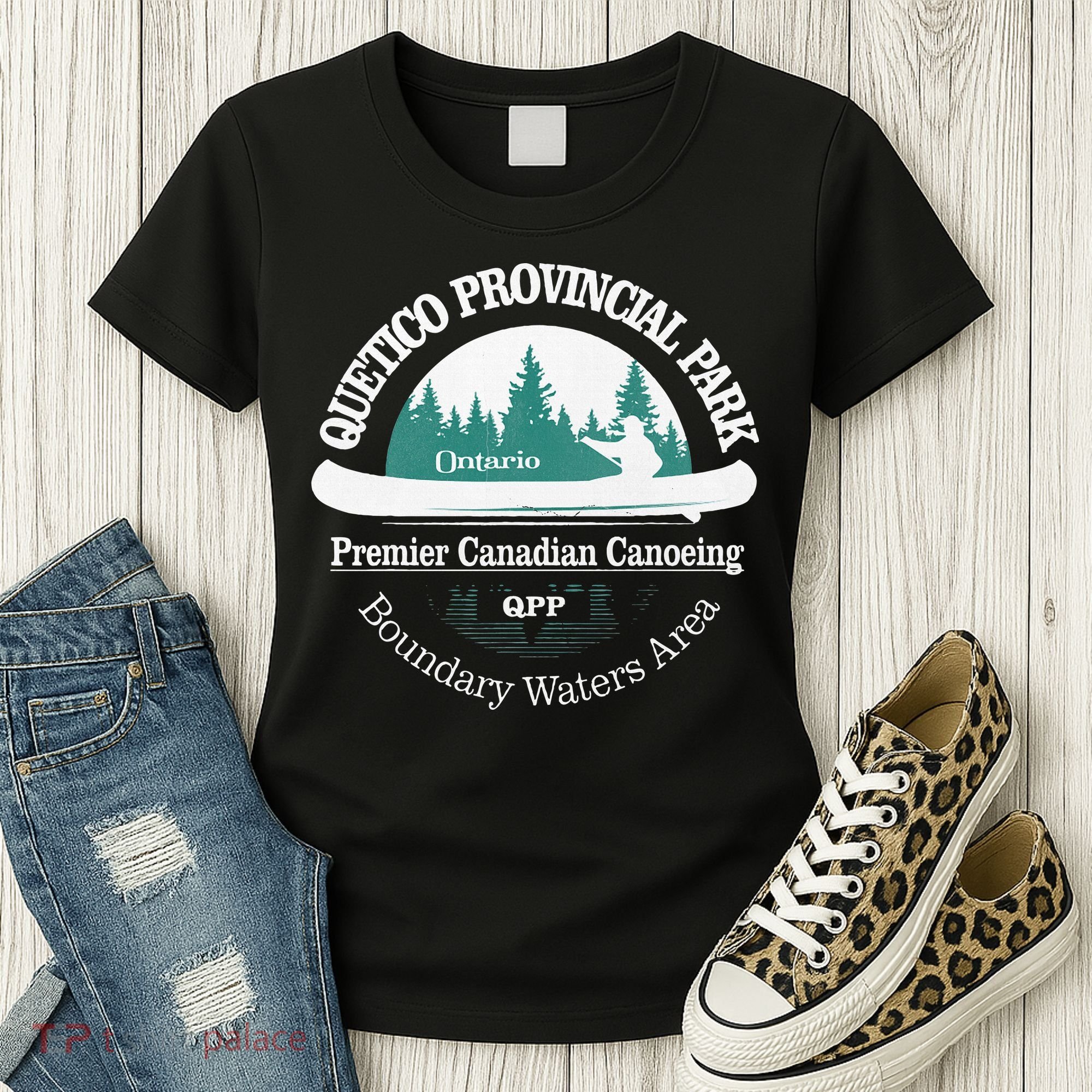 Quetico Provincial Park Ontario Canoe Camping Women's T-Shirt
