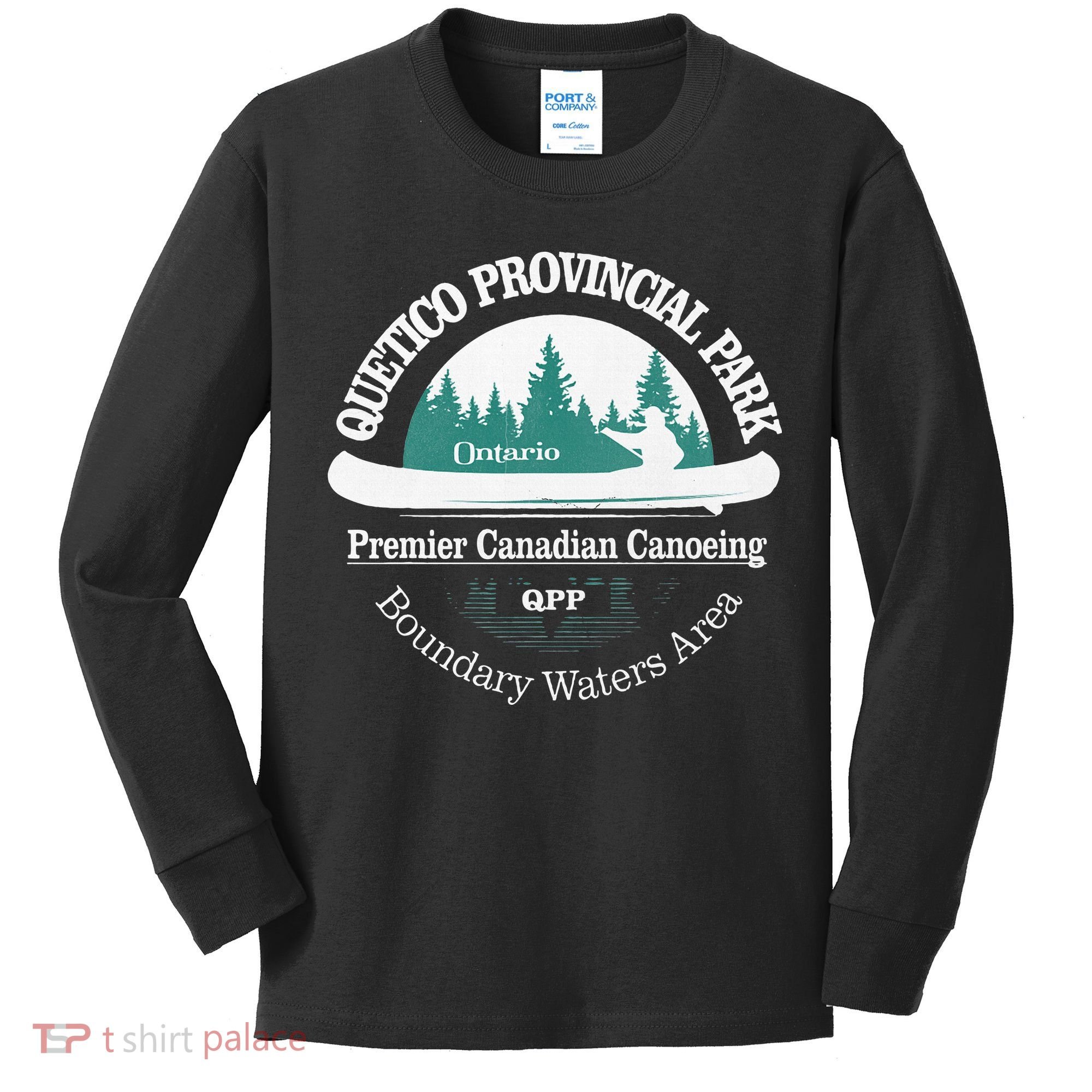 Quetico Provincial Park Ontario Canoe Camping Kids Long Sleeve Shirt