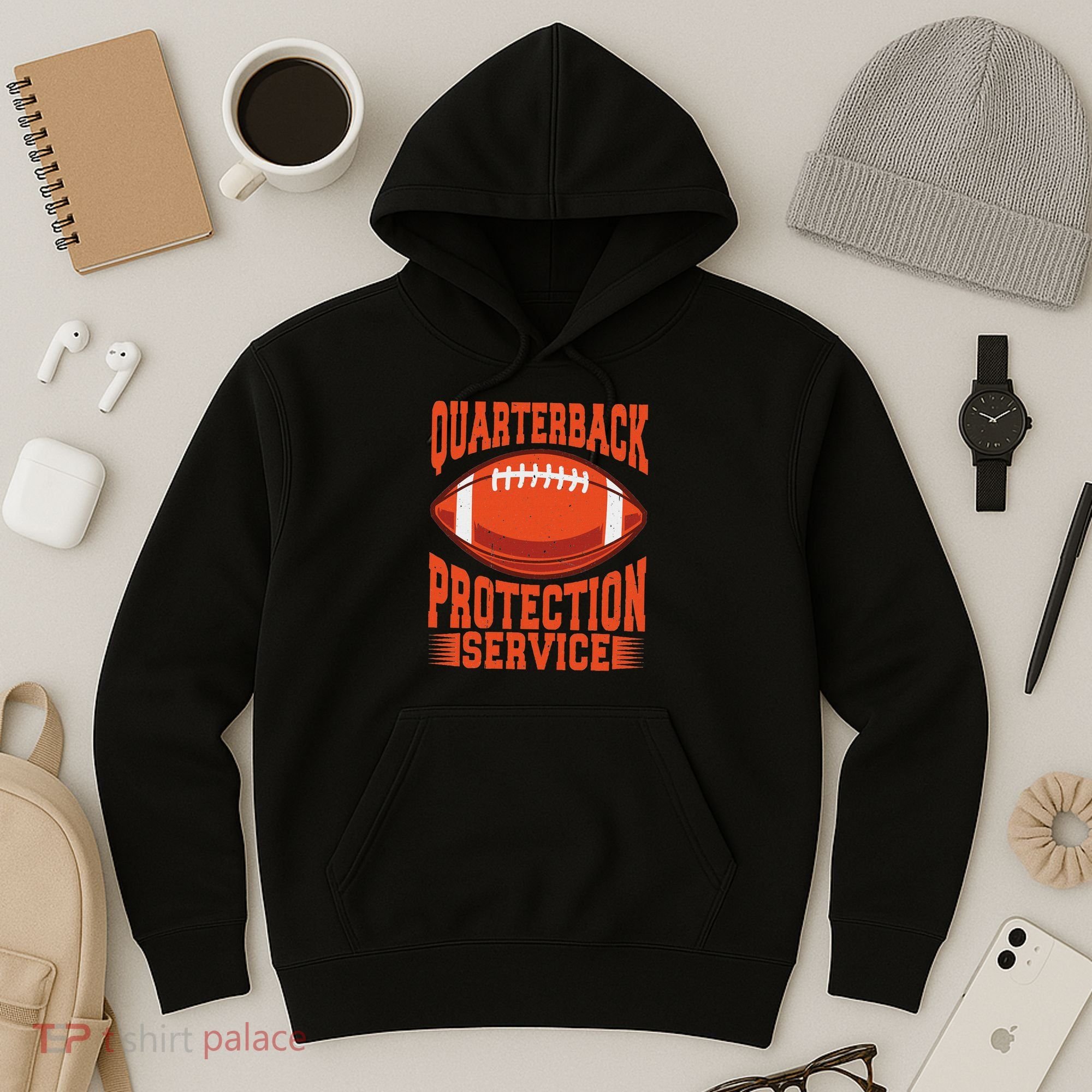 Quarterback Protection Service Hoodie