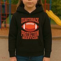 Quarterback Protection Service Kids Hoodie thumb 3
