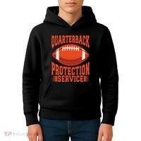 Quarterback Protection Service Kids Hoodie thumb 4