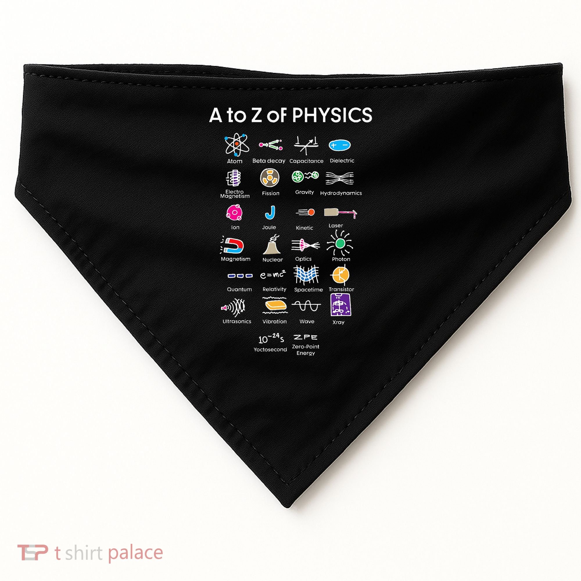 Quantum Physics String Theory Physics Student Science USA-Made Doggie Bandana