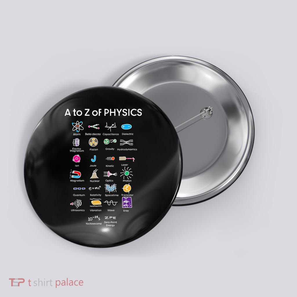 Quantum Physics String Theory Physics Student Science Button | TShirtPalace