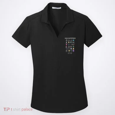Quantum Physics String Theory Physics Student Science Women's Dry Zone Grid Polo