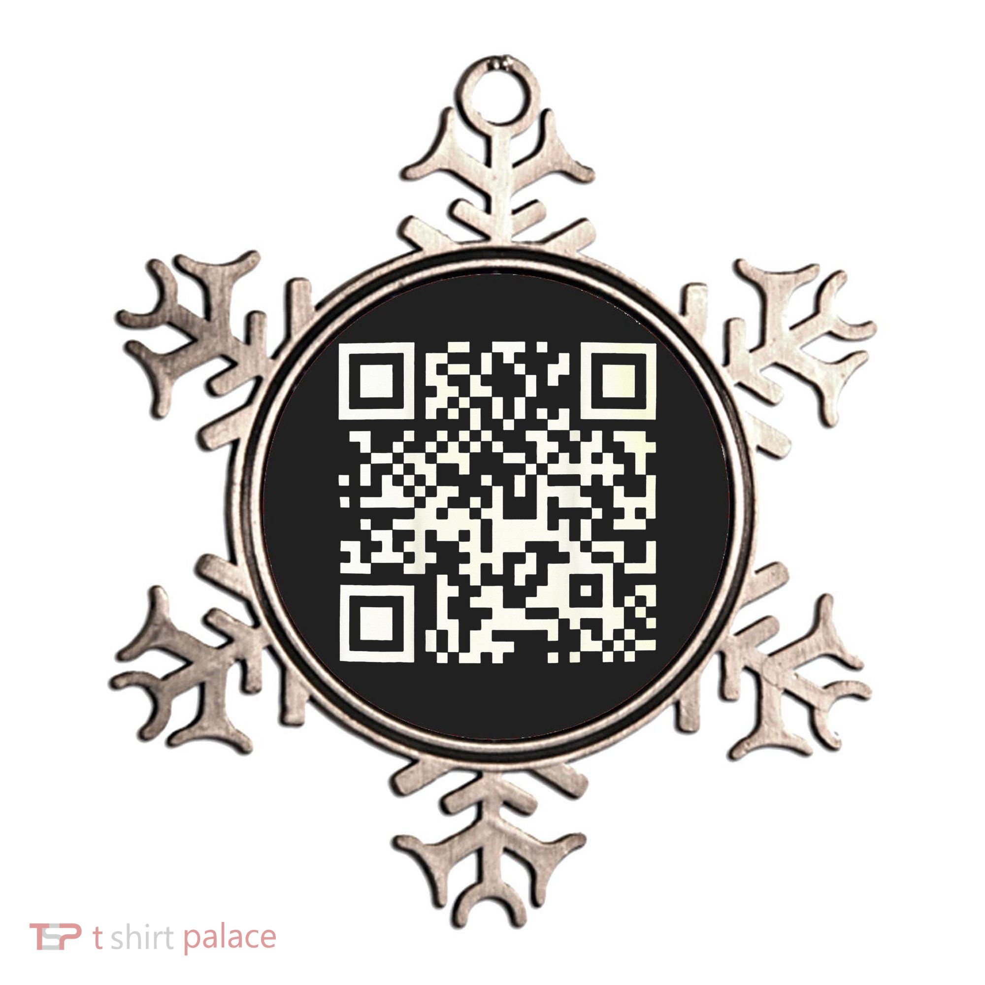 Qr President Trump 4547 Dancing Code Ornament