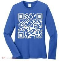 Qr President Trump 4547 Dancing Code Women's Long Sleeve Shirt thumb 0