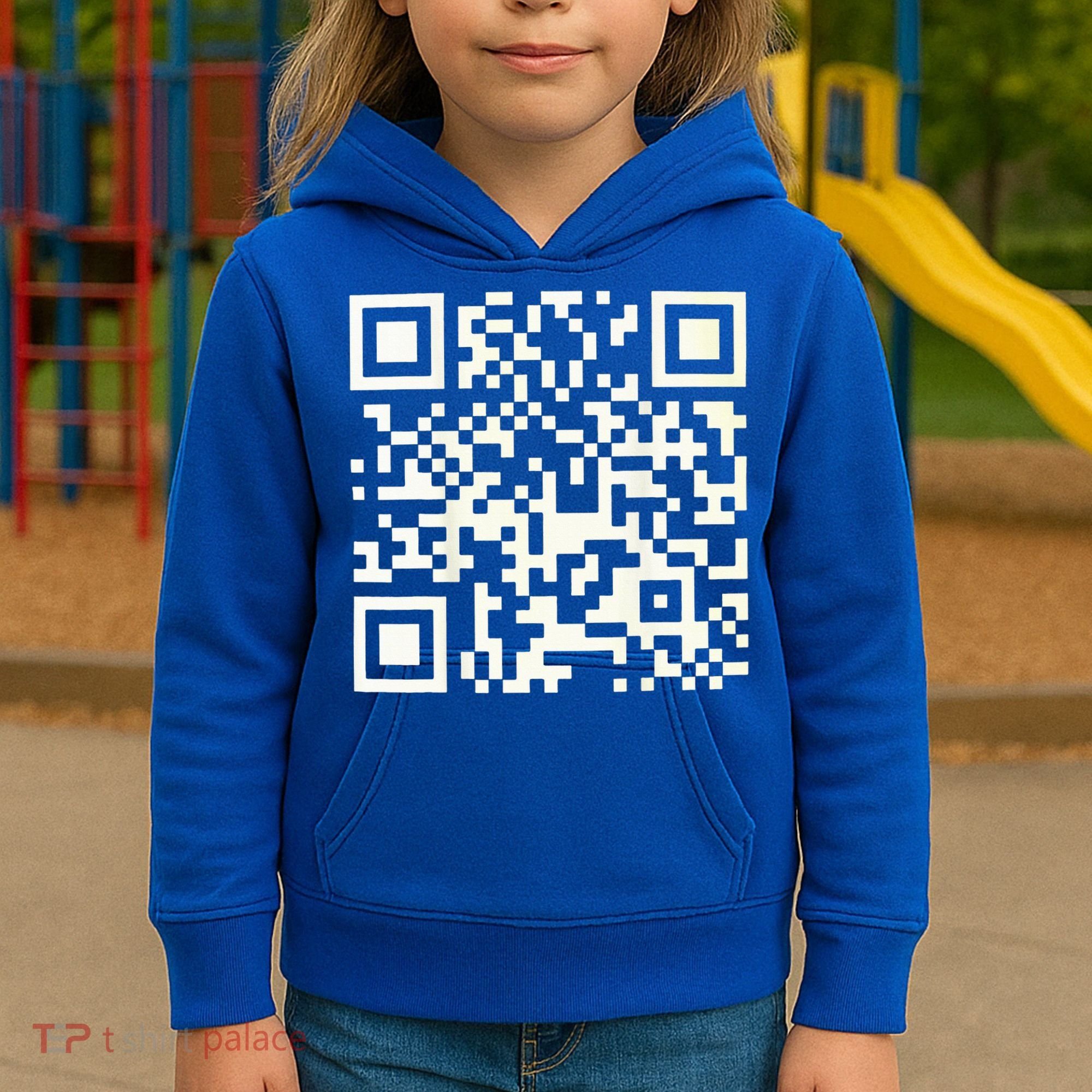 Qr President Trump 4547 Dancing Code Kids Hoodie