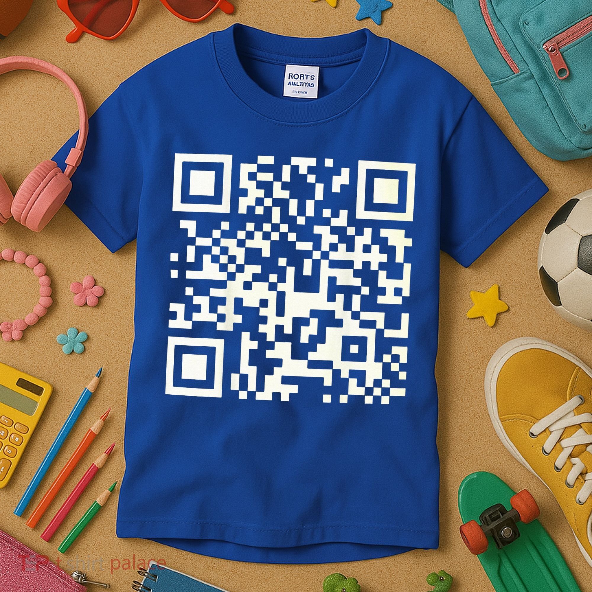 Qr President Trump 4547 Dancing Code Kids T-Shirt