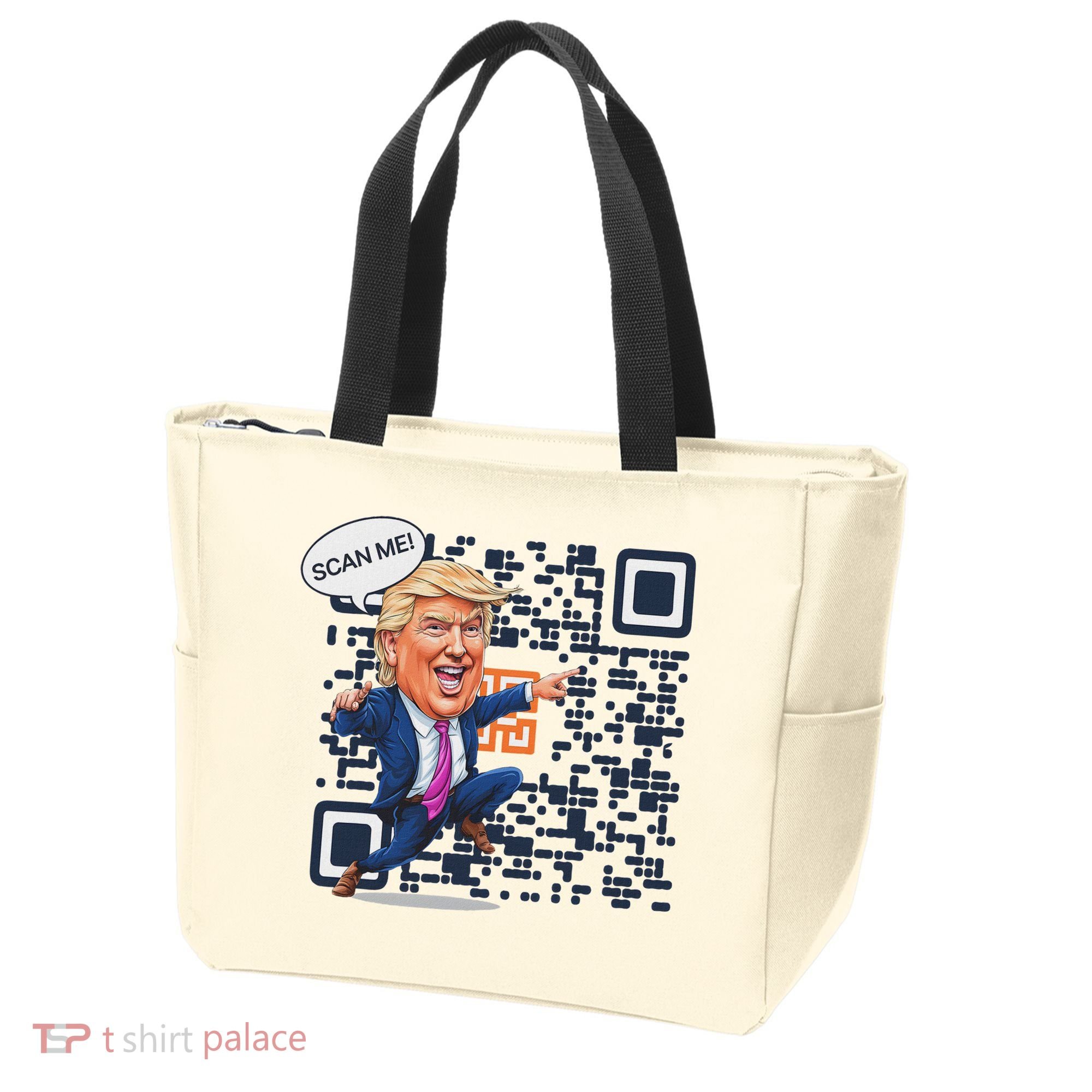 Qr President Trump Dance Code Tote Bag