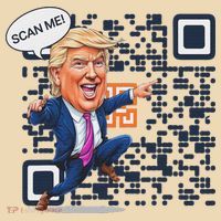 Qr President Trump Dance Code Tote Bag thumb 4