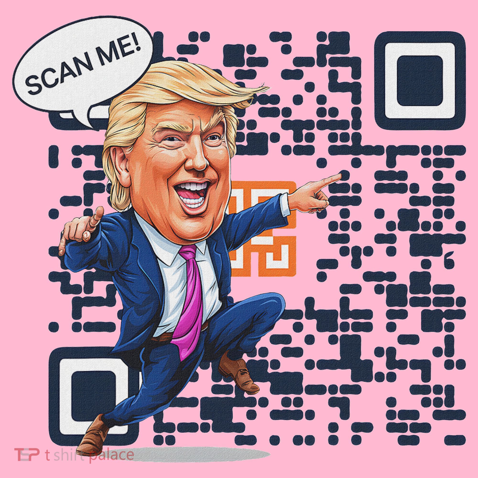 Qr President Trump Dance Code Coaster