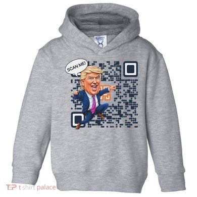 Qr President Trump Dance Code Toddler Hoodie