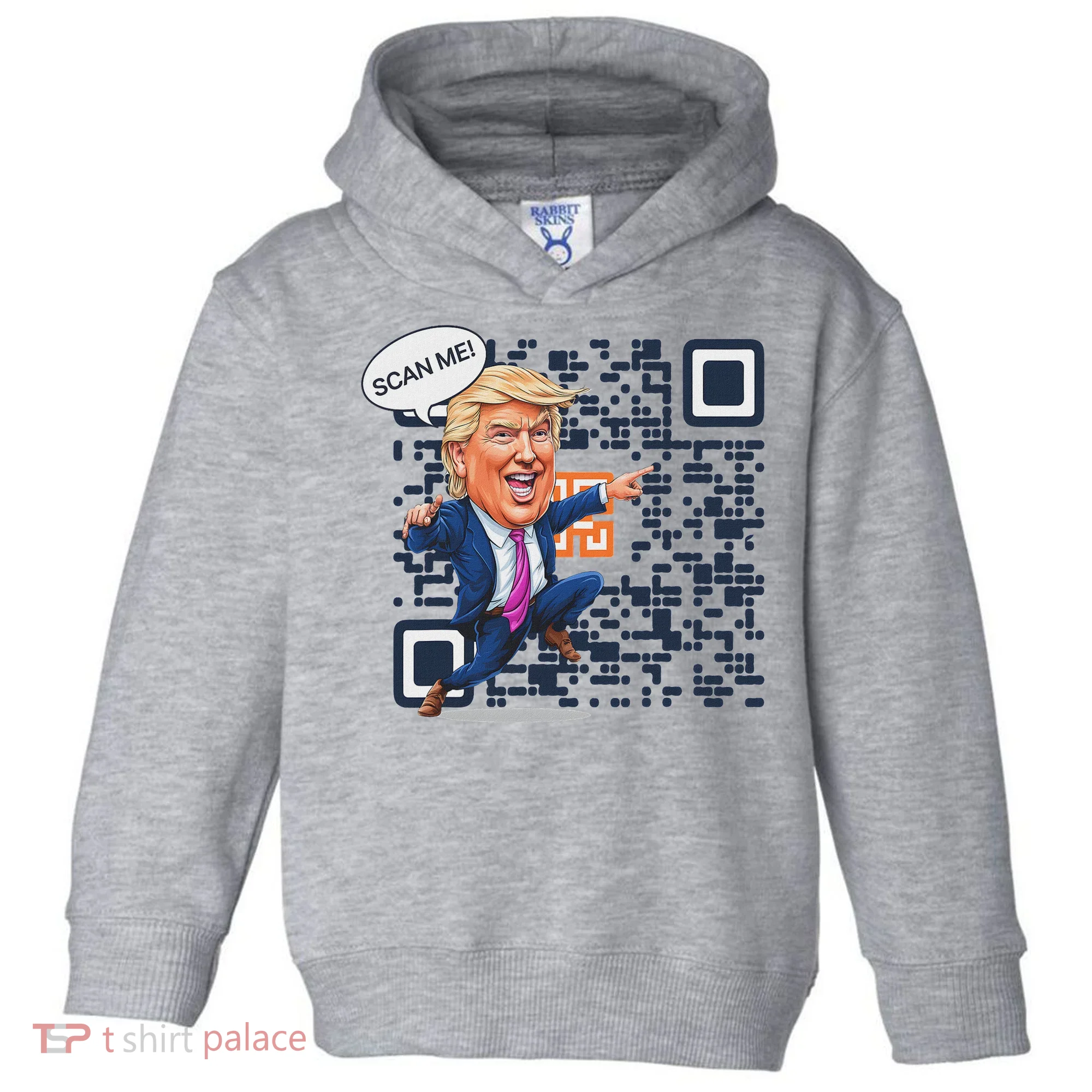 Qr President Trump Dance Code Toddler Hoodie