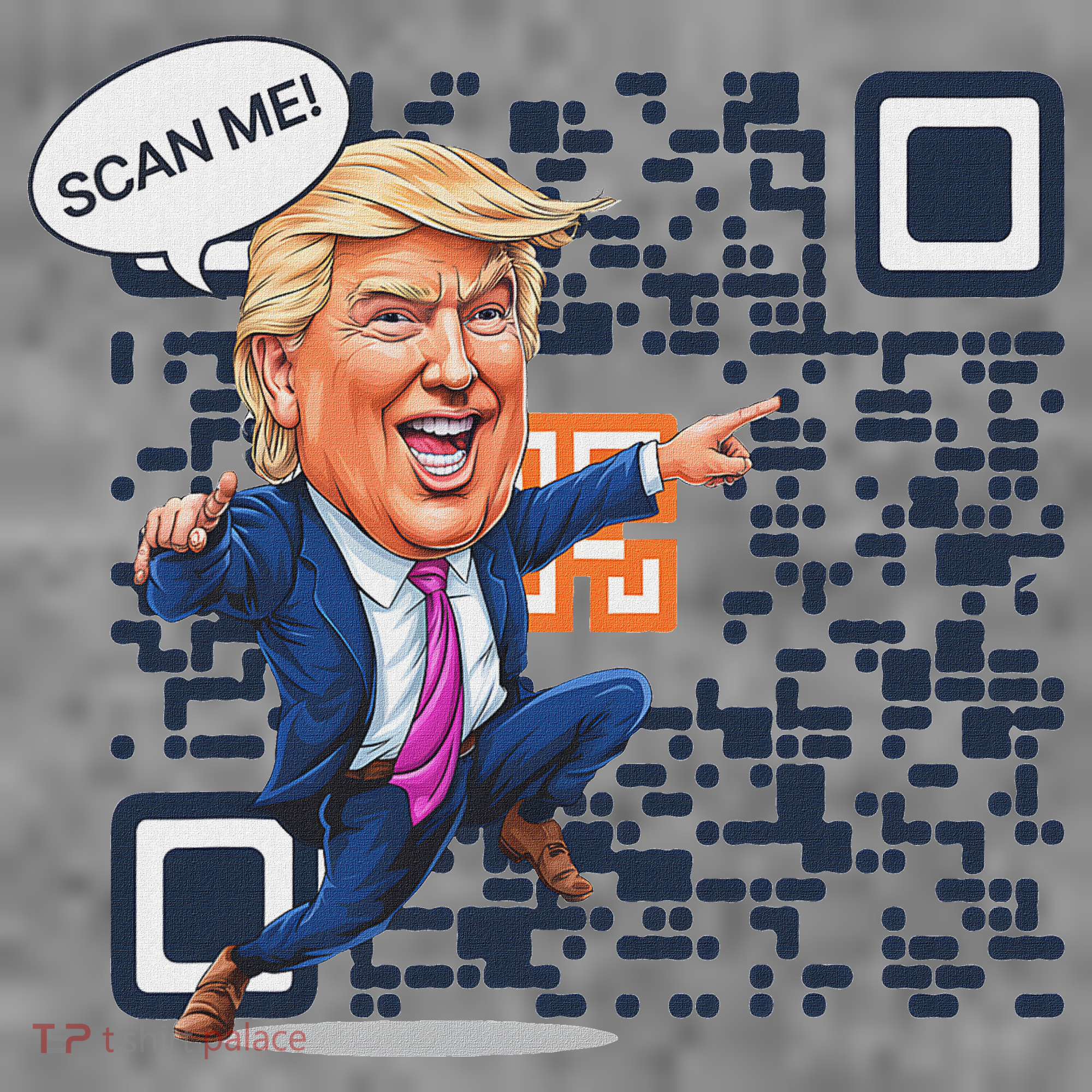 Qr President Trump Dance Code Toddler Hoodie