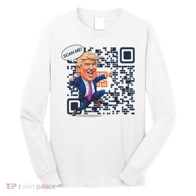 Qr President Trump Dance Code Long Sleeve Shirt
